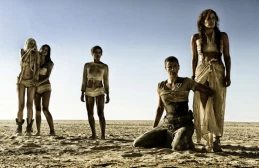 This photo provided by Warner Bros. Pictures shows, from left, Abbey Lee as The Dag, Courtney Eaton as Cheedo the Fragile, Zoe Kravitz as Toast the Knowing, Charlize Theron as Imperator Furiosa and Riley Keough as Capable, in Warner Bros. Picturesí and Village Roadshow Picturesí action adventure film, ìMad Max:Fury Road,
