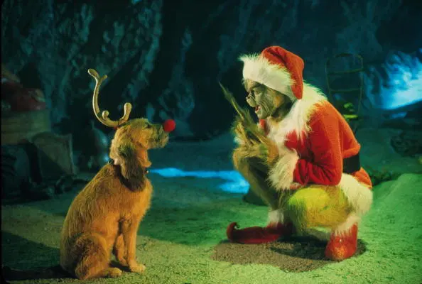 The Grinch Played By Jim Carrey Conspires With His Dog Max To Deprive The Who's Of Thei